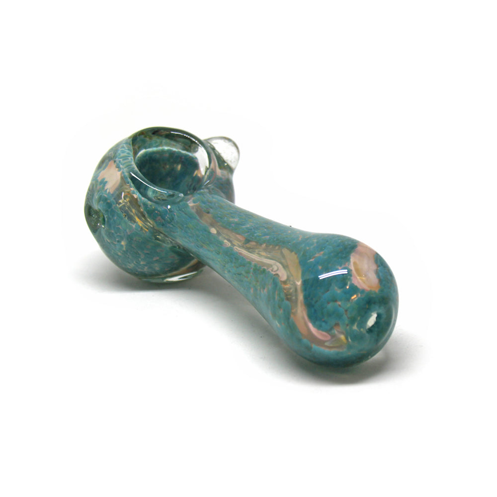 Heavy Hand Pipe with Gold Fume Large Knocker | 4.5in Long - Glass - Assorted