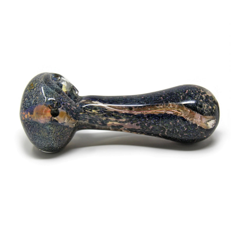 Heavy Hand Pipe with Gold Fume Large Knocker | 4.5in Long - Glass - Assorted