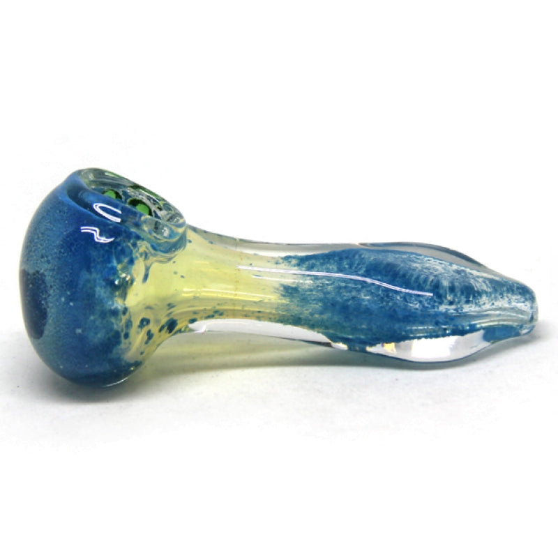 3.5" Flat Mouth Glass Hand Pipe with knockers Assorted