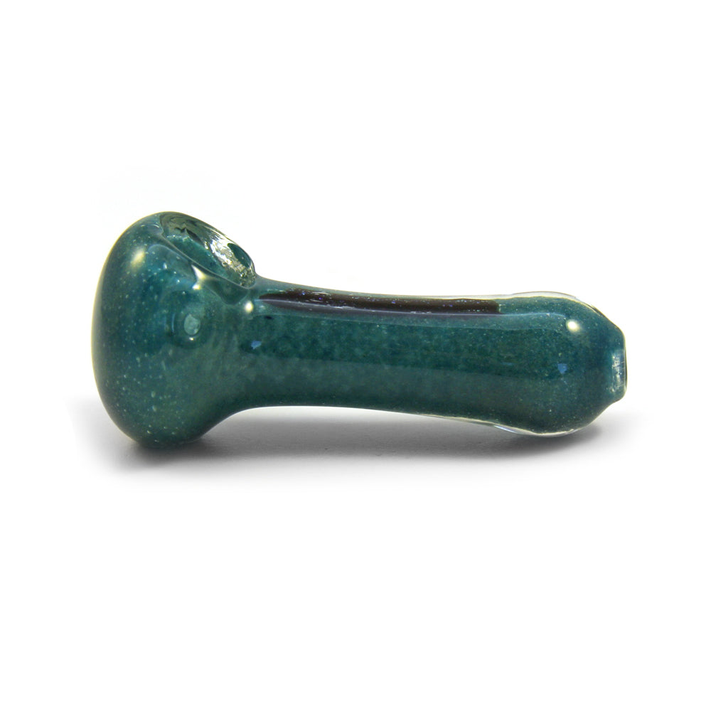 Dichro & Gold Fumed Spoon Hand Pipe | 2.5in Long – Glass – Assorted Colors