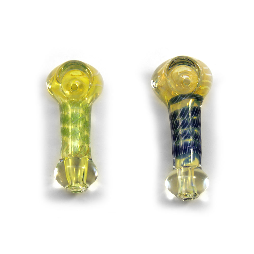 Assorted Double Wall Fume Hand Pipe 3" with Gold Fume