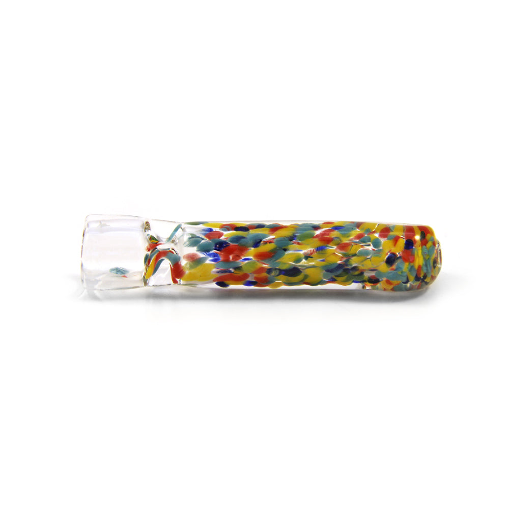 3" - 3.5" Spotted Rasta Frit Chillum Smoking Pipe
