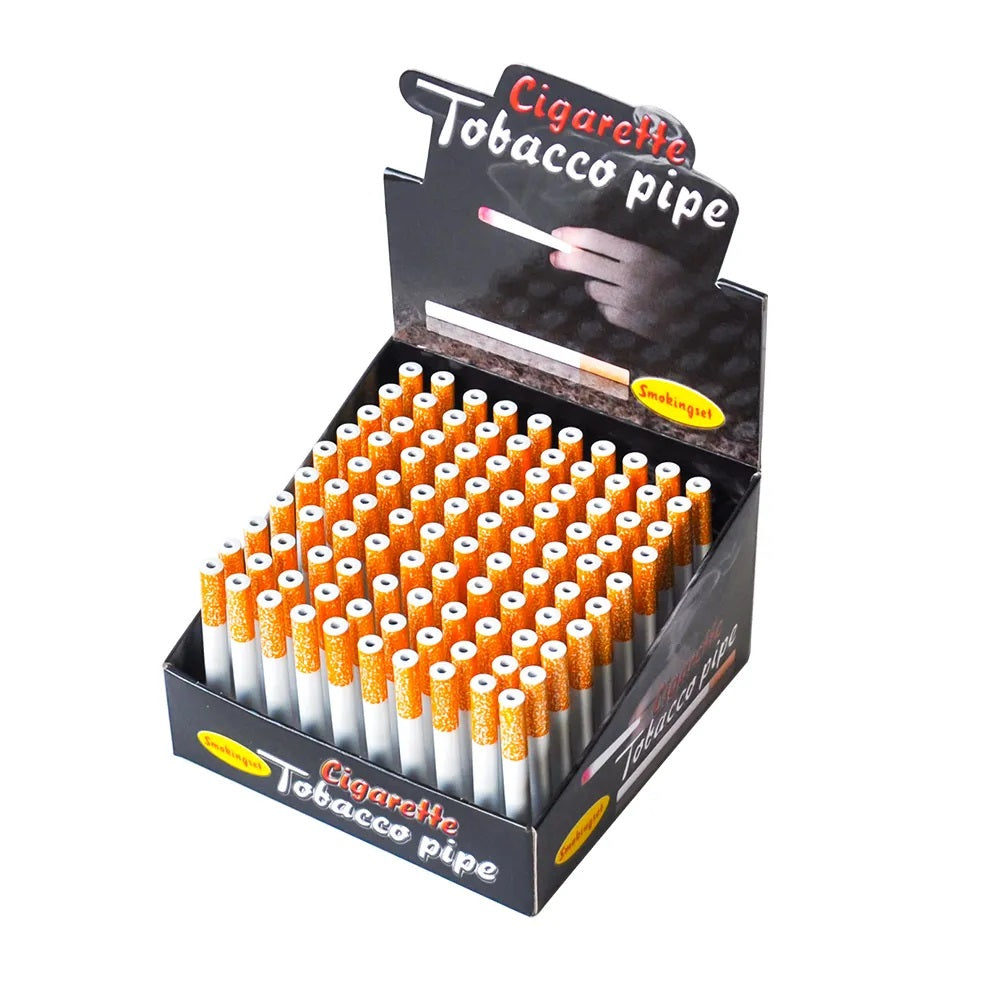 Wholesale 100 pcs Metal One Hitter Hand Pipe Smoking Pipe Cigarette Bat 100pcs WHOLESALE !!!