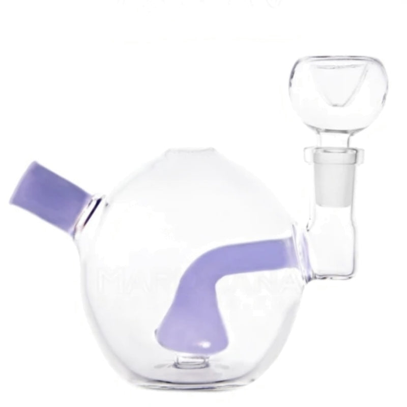 Round Slime Colors Glass Egg Water Pipe Dab Rig 14mm Purple Orb Special Offer