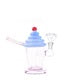 7" Water Pipe w/ Percolator Ice Cream Sundae with Straw and Bowl Included Jade Blue