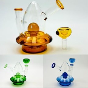 UFO Spaceship Waterpipe w/Showerhead Bong Rig Smoking Pipe USA Shipper 14MM
