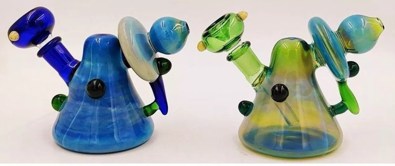 UFO Mini Spaceship Waterpipe Rig Collectable Bong Smoking USA Shipper 14MM