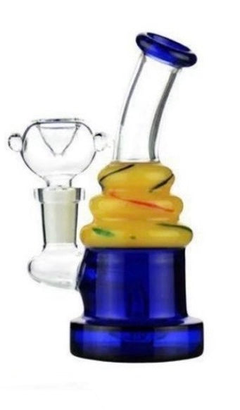 Ice Cream Sundae Glass Waterpipe Pipe Rig Collectable Glass Smoking Bong 14MM Bowl included