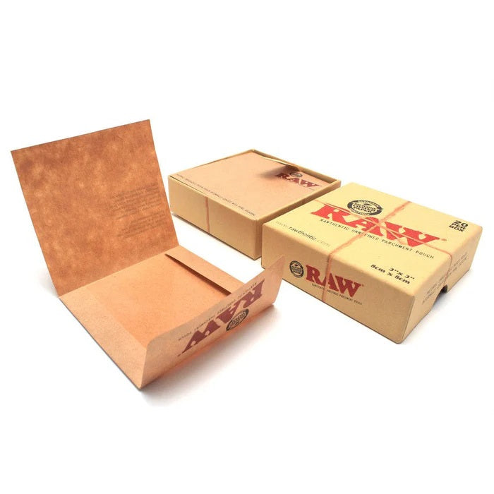 ✅ WHOLESALE -- RAW brand Parchment Pouches 20 packs/box X 20 boxes =400 pouches