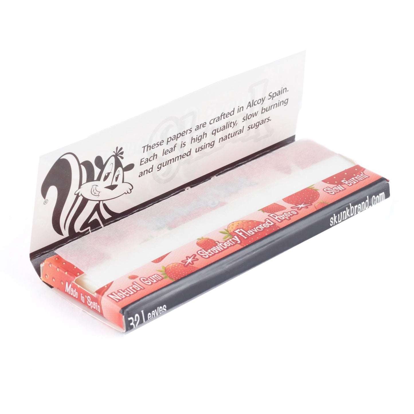 FULL BOX 24 Packs STRAWBERRY Skunk Brand Rolling Papers 1 1/4 Size ✅