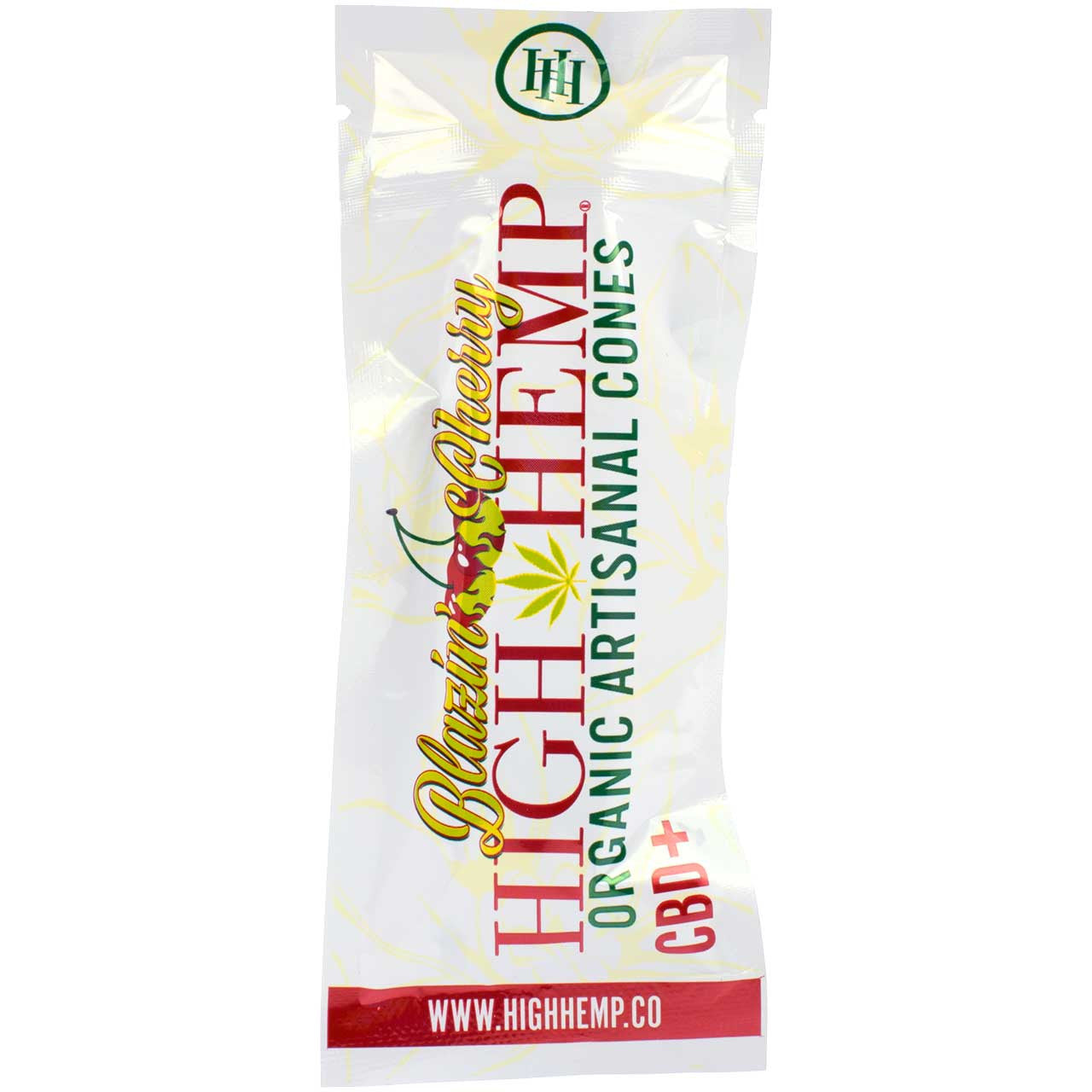 High Hemp Organic Wraps Blazin' Cherry 25 Count Per Display - 25 Packs of 2 (50 Total)