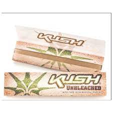 Full Box of 25 Packs of KUSH brand Unbleached 1 1/4 Rolling Paper Wholesale ! ✅