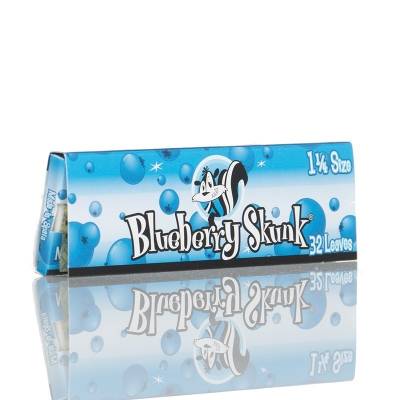 FULL BOX 24 PKS Skunk BLUEBERRY Flavored Hemp Rolling Papers 1 1/4 Size ✅