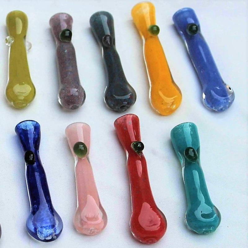 Wholesale  5 Pack assorted 1 Hitter Glass Hand Pipes Special