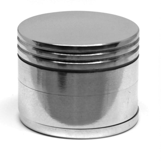 WHOLESALE 63MM size 4 Part  Chrome Herb Grinder with Catcher Screen .100pc Special Deal