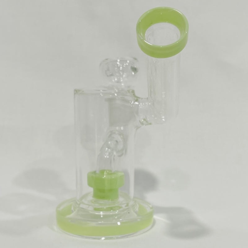 5" Slime Color Glass Side Car Dab Rig Water Pipe with Wide Mouth and Color Rim