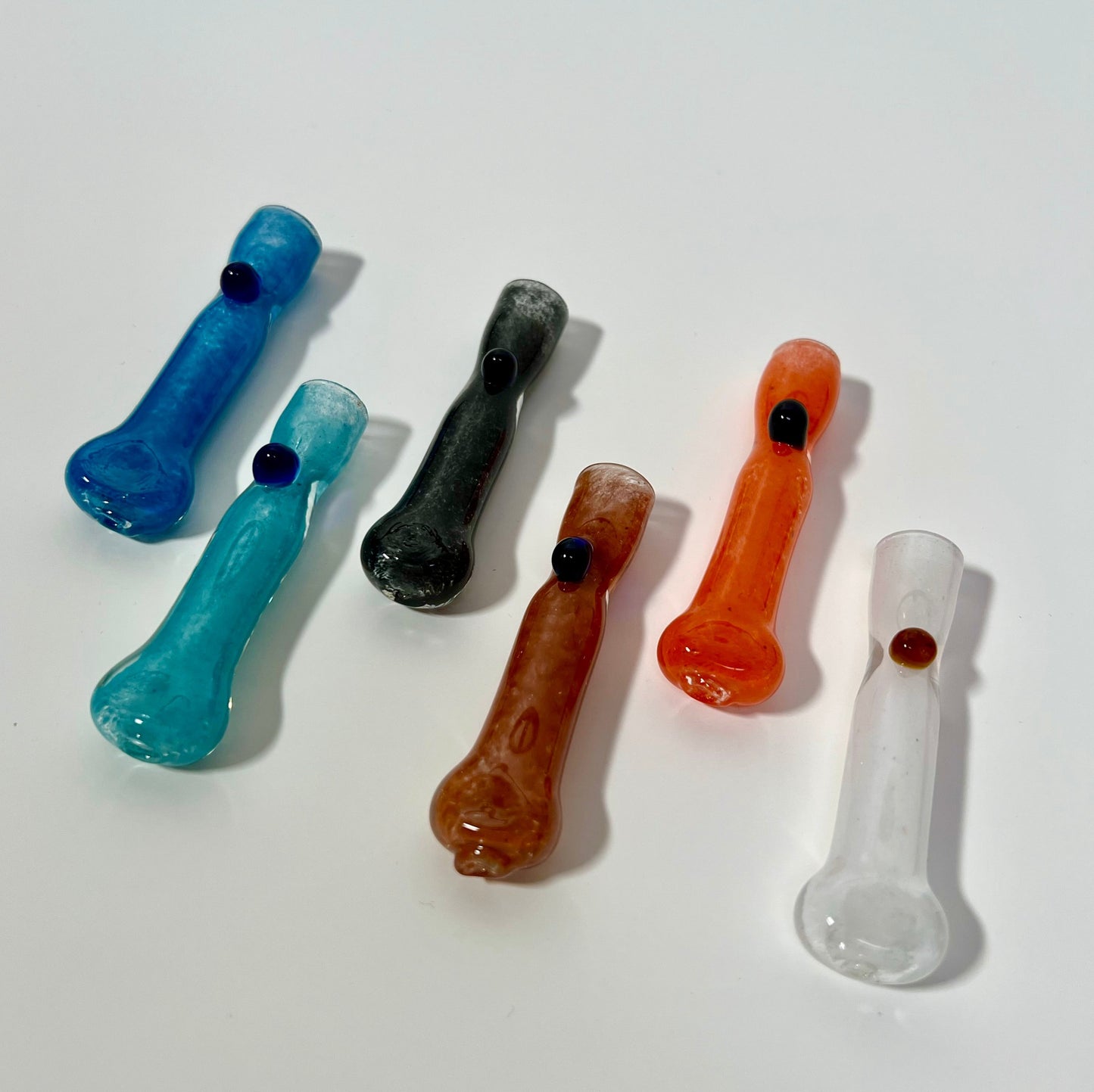 Wholesale  5 Pack assorted 1 Hitter Glass Hand Pipes Special