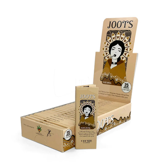 JOOTS Organic Hemp Rolling Papers 1 1/4 New FULL BOX X 25 Booklets WHOLESALE